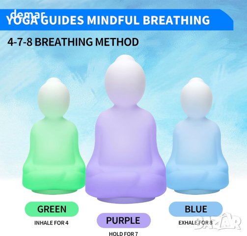 Практикуване на дишане за медитация | 4-7-8 Насочвана визуална медитация, снимка 2 - Други стоки за дома - 42509720