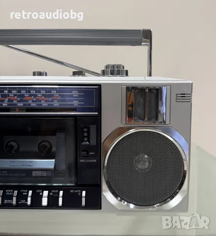 🔈Колекционерски ретро радиокасетофон SANYO M-W25K  - Boombox - профилактиран🔉, снимка 4 - Радиокасетофони, транзистори - 55767672