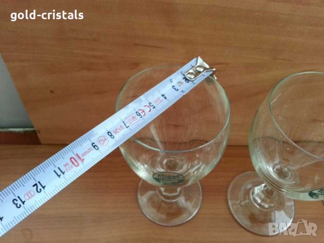 Ретро кристални чаши с лого балкан турист, снимка 4 - Антикварни и старинни предмети - 29631283
