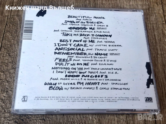 Компакт Дискове - Поп - Рок: Ed Sheeran - No. 6, снимка 2 - CD дискове - 52514529