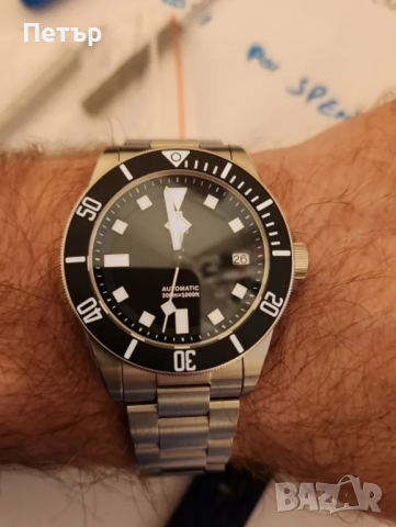 San Martin SN0121T - титаниев дайвър 300м Seiko NH35 калибър , снимка 8 - Луксозни - 44515621