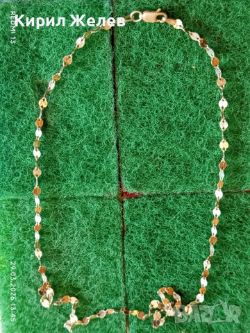 Нежен фин сребърен синджир подходящ аксесоар за ежедневието 52967, снимка 6 - Колиета, медальони, синджири - 54014127