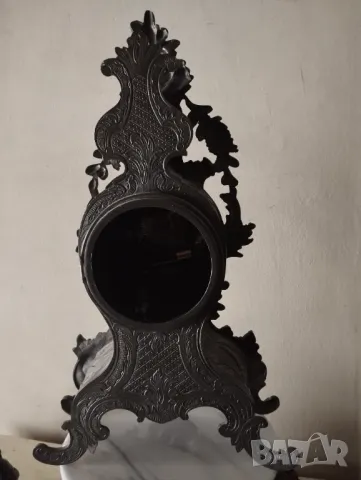 Каминен часовник в стил рококо, снимка 6 - Антикварни и старинни предмети - 48333259