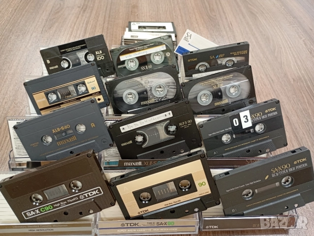 Лот от 13 бр хромни аудио касети Maxell XL II 60/90/100 SX II 60 XL II S60/90 TDK SA 90/SA-C90/SA-X, снимка 2 - Аудио касети - 52231262