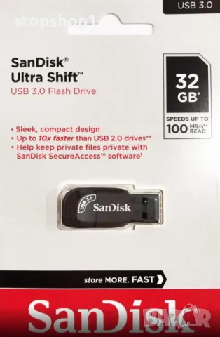 SanDisk 32GB Ultra Shift USB 3.0 SDCZ410 SD CZ410 32G флаш устройство, скорост до 100MB/s SDCZ410-03