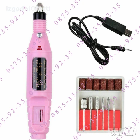 НОВО! Електрическа пила-писалка за нокти, маникюр, педикюр. USB Дремел, снимка 2 - Други машини и части - 50841055