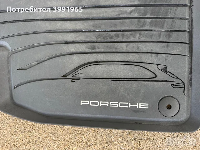 Оригинални гумени стелки Porsche Cayenne – Комплект 4 бр., снимка 5 - Аксесоари и консумативи - 55881126