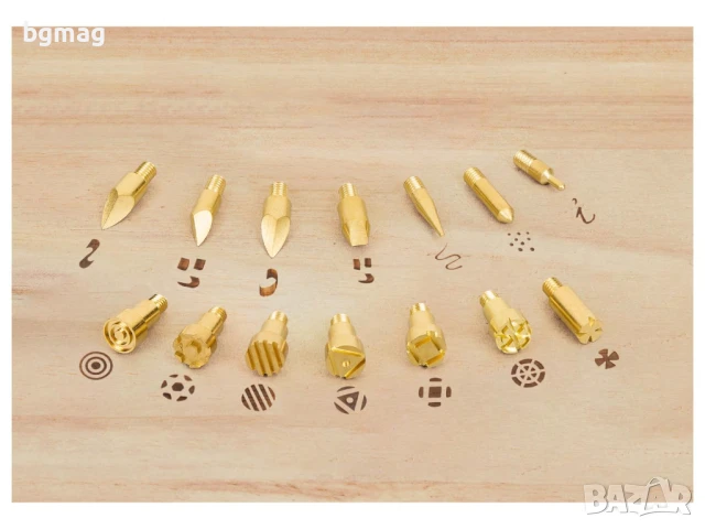 Parkside пирографски комплект PBMK 30 B2,30W,16 части, снимка 6 - Други инструменти - 50505874