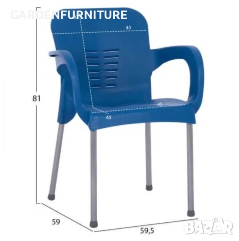 Комплект маса +4 стола, снимка 5 - Маси - 54341170