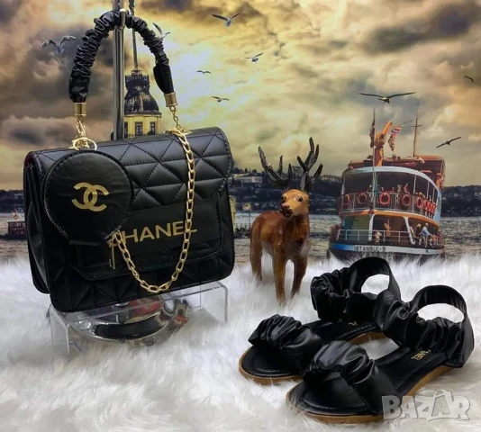 Дамски комплект Чанта и сандали  chanel на едро