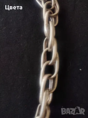 Сребърна огърлица, снимка 9 - Колиета, медальони, синджири - 48416099