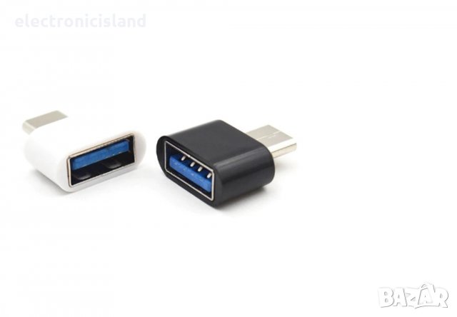 Адаптер 2 в 1 OTG USB 2.0 към Type-C конвертор Android система, снимка 3 - Селфи стикове, аксесоари - 23741970