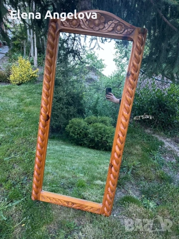 Огледало, дърворезба, снимка 7 - Други - 54335740