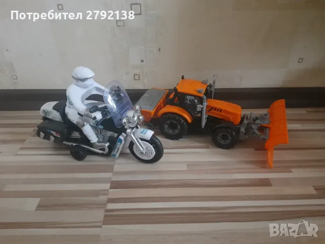 Детски играчки багер и мотор