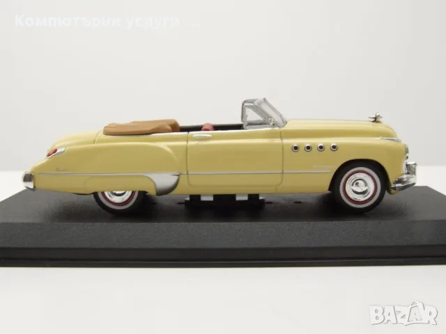 Buick Roadmaster Convertible 1949 Rain Man Charlie Babbitt - мащаб 1:43 на Greenlight нов , снимка 7 - Колекции - 55805944