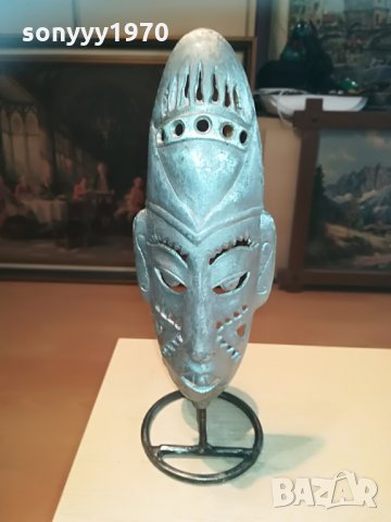 МЕТАЛНА МАСКА-СВЕЩНИК-32Х11СМ-ВНОС ШВЕИЦАРИЯ