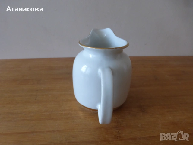 Българска порцеланова каничка за мляко латиера , снимка 4 - Аксесоари за кухня - 53049293