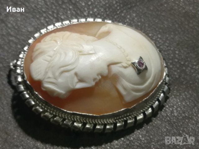 Камея - рапан, снимка 2 - Колиета, медальони, синджири - 40533965