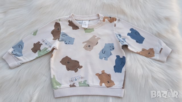 Детска блуза H&M 9-12 месеца, снимка 4 - Бебешки блузки - 42814269