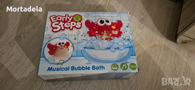 Музикална играчка за балони и пяна за баня, модел раче