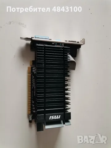 nvidia gt610 1GB видеокарта с радиатор, снимка 2 - Видеокарти - 56543674