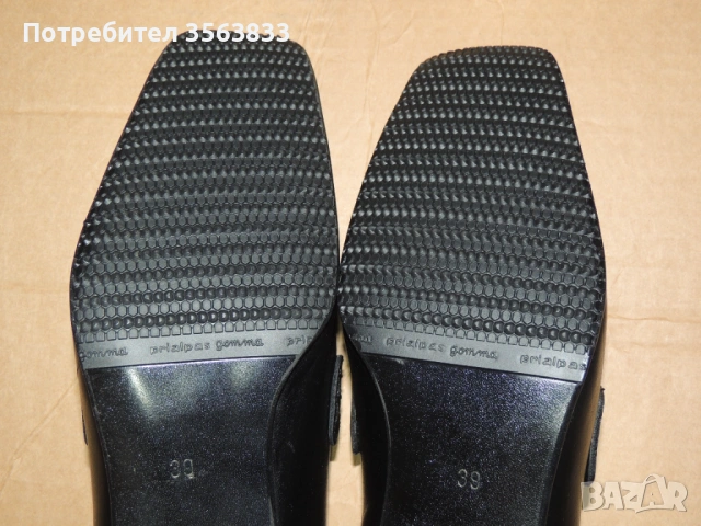 Дамски обувки  DAMA PIKA от естествена черна кожа., снимка 12 - Дамски елегантни обувки - 54182771