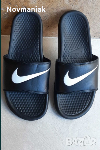 Nike Benassi Swoosh-Black, снимка 16 - Джапанки - 36456744