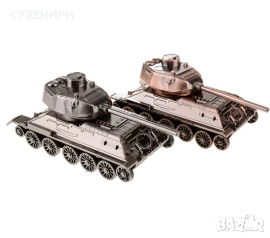 Декоративна фигурка от метал - танк с въртящи се гуми., снимка 6 - Подаръци за мъже - 48291585