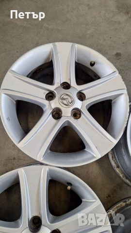 ОРИГИНАЛНИ АЛУМИНИЕВИ ДЖАНТИ ЗА МАЗДА  -5х114,3х67-16цола, снимка 4 - Гуми и джанти - 53947852