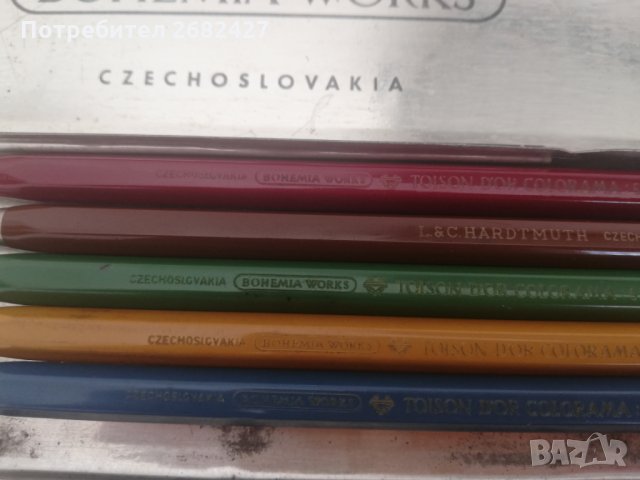 COLORAMA BOHEMIA Works 5217/C/S  - Set of 5Mechanical Pencil TIN BOX  1960's, снимка 2 - Антикварни и старинни предмети - 29916627
