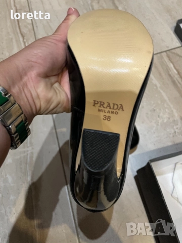  Оригинални обувки PRADA , снимка 6 - Дамски обувки на ток - 51705834