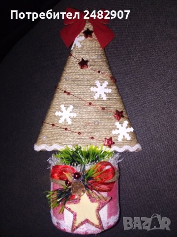 Ръчно изработена Коледна декорация , снимка 3 - Коледни подаръци - 39050606
