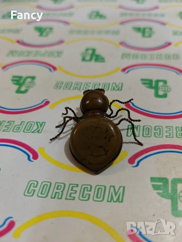 Брошка от индийски ахат 