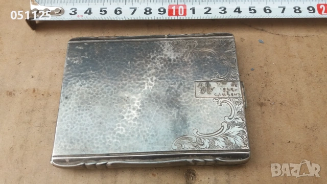 дебело посребрена табакера , снимка 4 - Антикварни и старинни предмети - 54068080