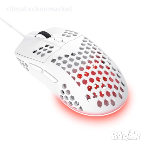 Мишка, TRUST GXT928W Helox Lightweight Mouse White, снимка 1