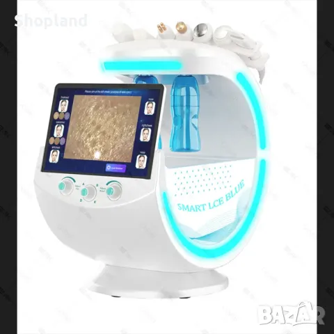 Мултифункционален 7-в-1 уред за анализ и грижа за кожата с Ice Blue Plus технология 