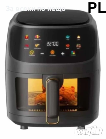 Уред за готвене с горещ въздух Silver Creast, 8 литра,2400w Код P1038, снимка 3 - Други - 51389765