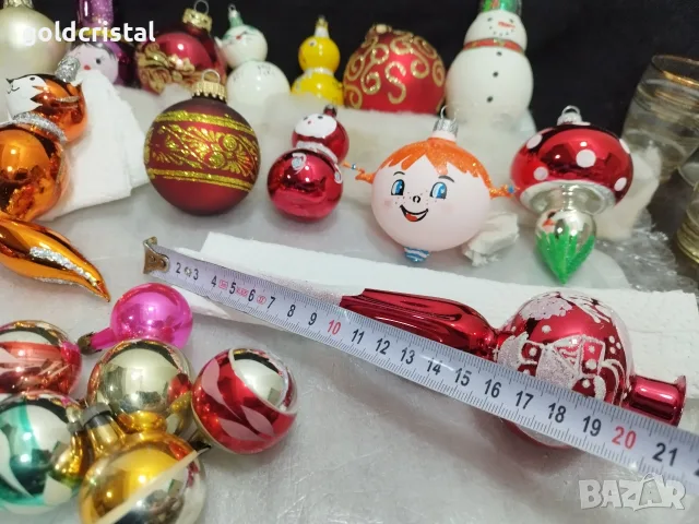 Стъклени играчки за елха връх връх, снимка 13 - Антикварни и старинни предмети - 36241624