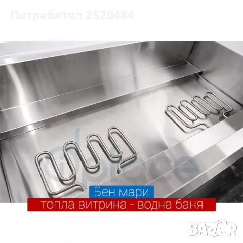 Топли витрини Бен Мари на водна баня 6 модела! Със стъклена витрина и гастронорми! ХИТ Цена 188,67€, снимка 3 - Обзавеждане за заведение - 53599487