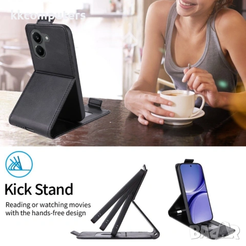 Вертикален Кожен Калъф за Xiaomi Poco X8 Pro 5G / Redmi Turbo 5 5G - Флип, Магнитен, Стойка, Слот за, снимка 9 - Калъфи, кейсове - 54137067