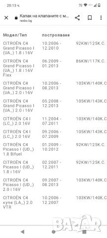 Капаци на клапаните за пежо и ситроен  с уплътнение, снимка 7 - Части - 42675202