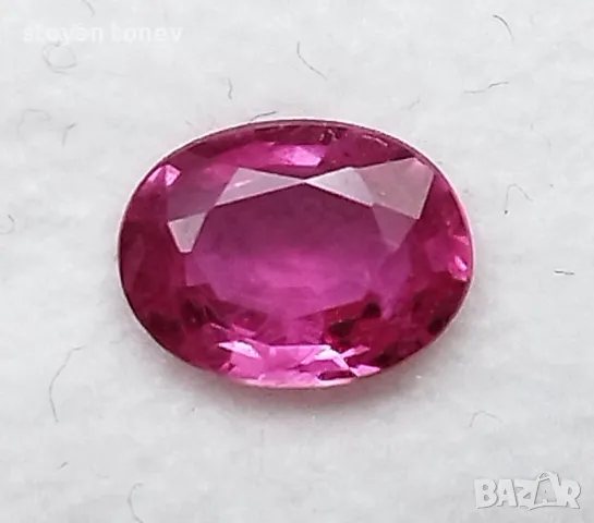 Рядък розовеещ рубин от Тайланд с VS чистота - 0.90кт.! Нов!, снимка 2 - Други - 48079470