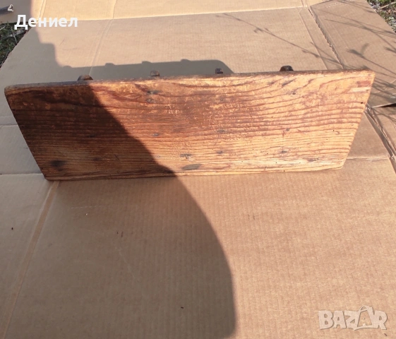 Старинен стенен рафт - ръчно изработен!, снимка 4 - Етажерки - 53143761