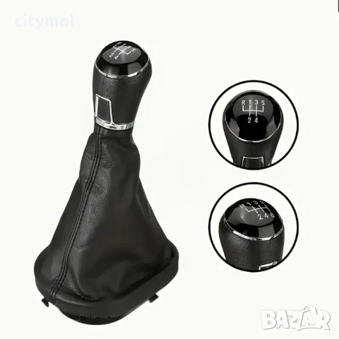 Кожен маншон с топка за скоростен лост за VW Caddy (2004+), Touran (2003-2010) с 5 скорости, снимка 2 - Аксесоари и консумативи - 50565103