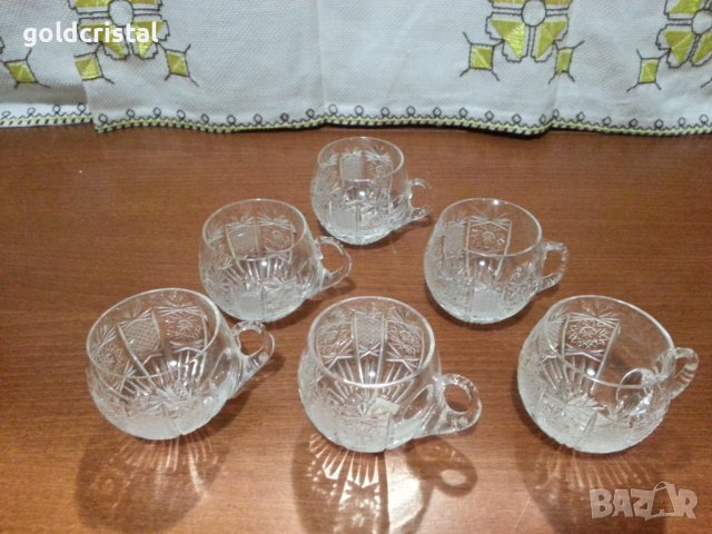 Кристални чаши , снимка 4 - Антикварни и старинни предмети - 44465822