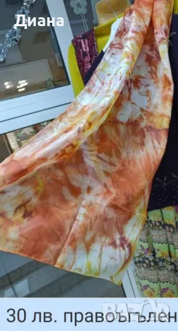 Дамски шалове-рисувана коприна, снимка 4 - Шалове - 49104104