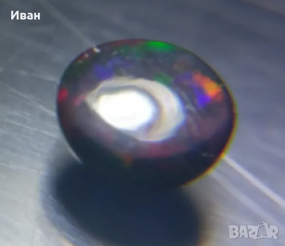 Сребърен пръстен с Опал 1.5кт аранжиран със Сапфири и Гранати , снимка 13 - Пръстени - 48285459