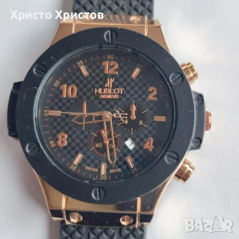 Мъжки луксозен часовник Hublot Gold Edition Limited , снимка 1 - Мъжки - 47362856