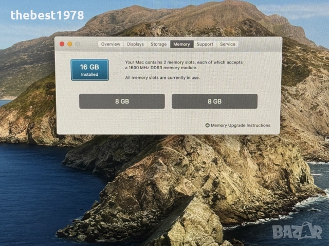 Apple iMac 21.5 2013`Core i5-4570R/16GB RAM/512GB SSD/Intel Iris, снимка 6 - За дома - 52614131