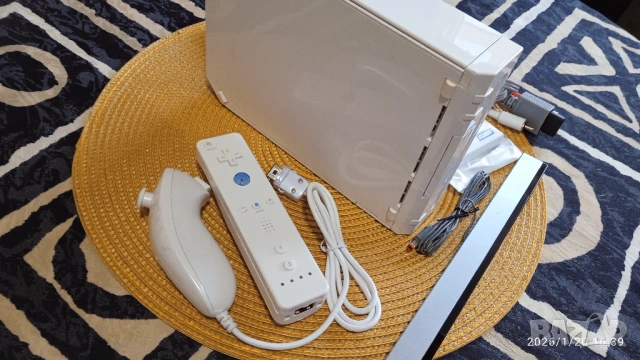 ХАКНАТ Nintendo Wii пълен комплект нинтендо уий уии уйй игра hdmi wiimote nunchuk sensorbar AV кабел, снимка 3 - Nintendo конзоли - 53165841